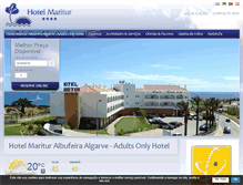 Tablet Screenshot of hotelmaritur.com
